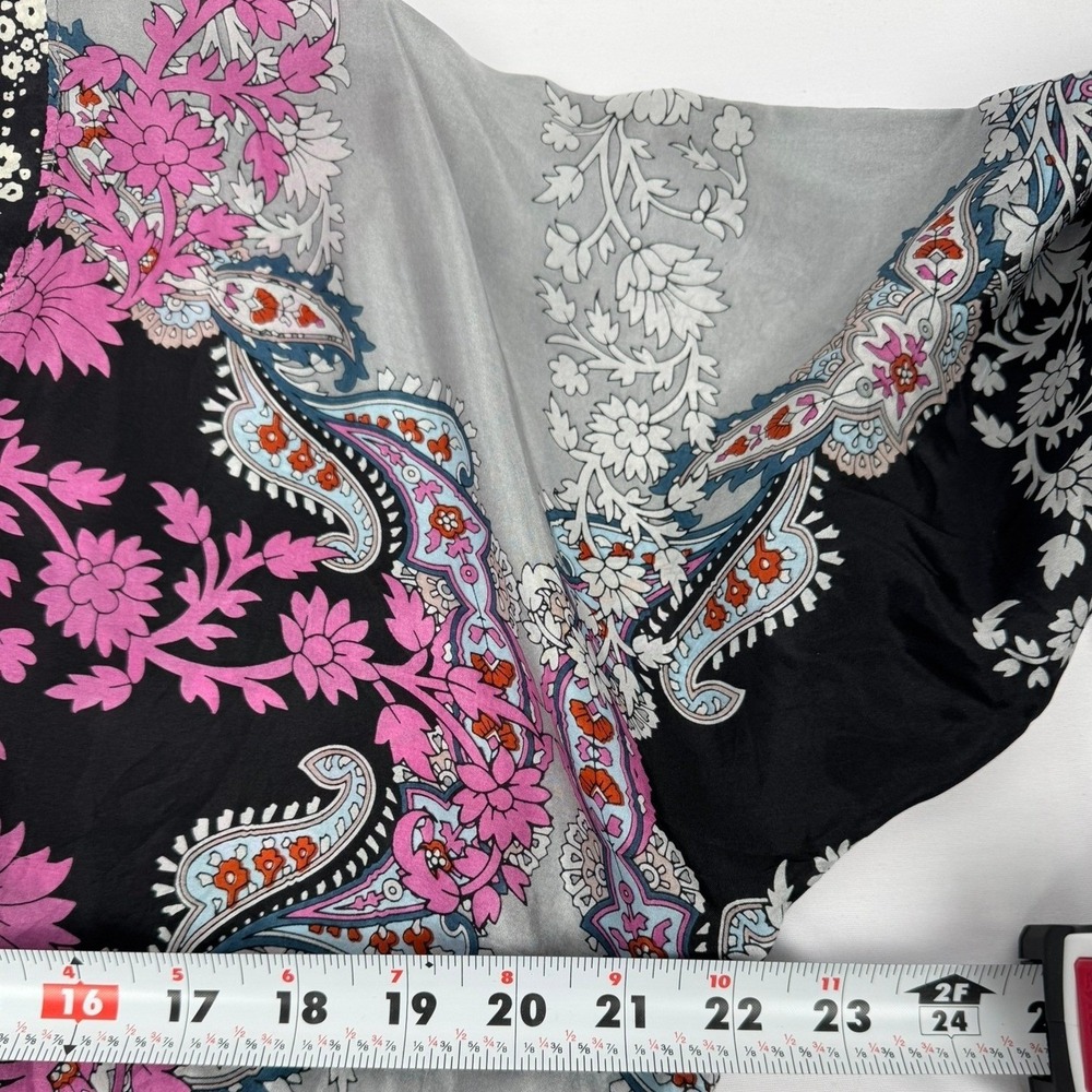 JOHNNY WAS OCARINA Tunic Boho Floral 100% Silk Sz‎ Medium ($178 MSRP) - Picture 10 of 12